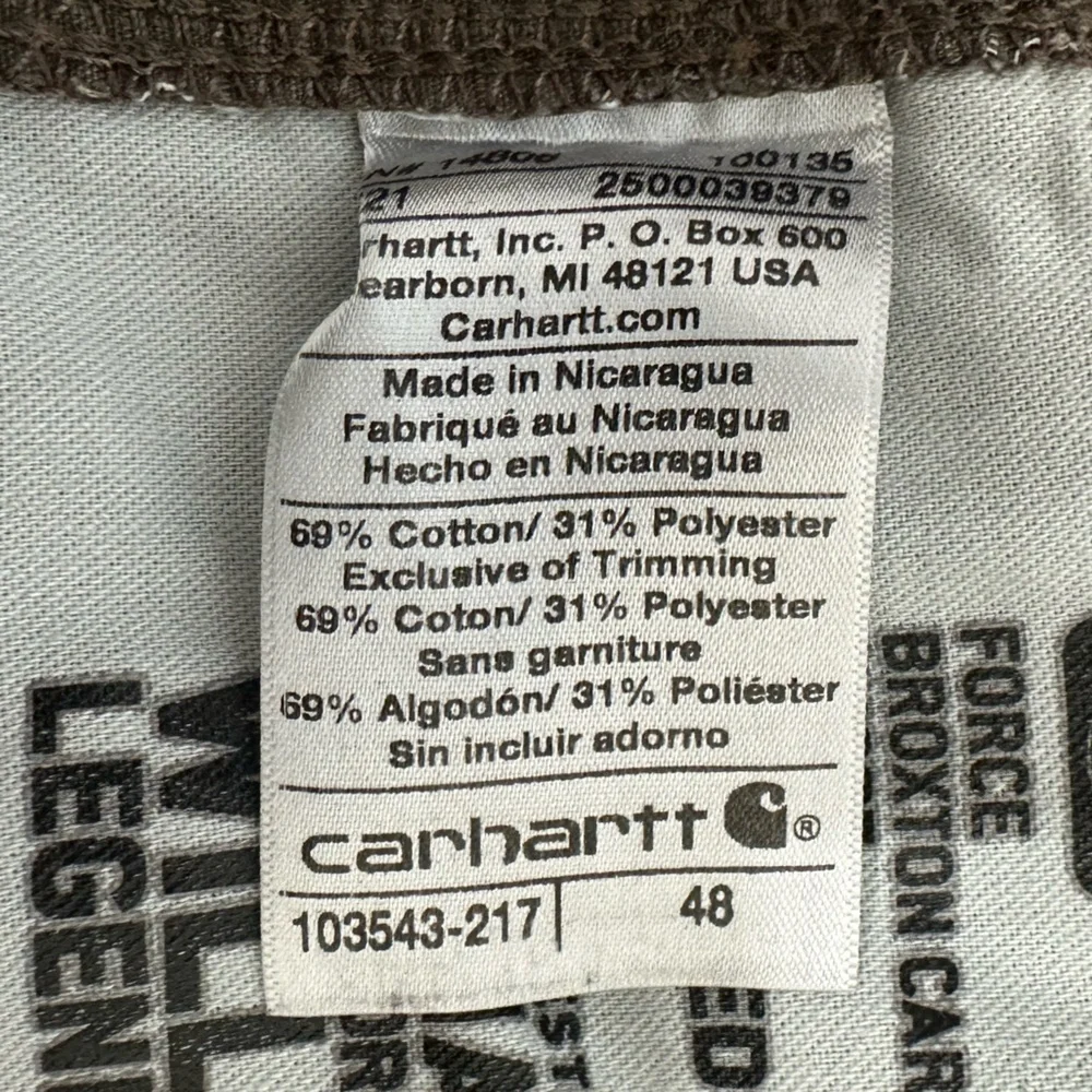 Carhartt Force Broxton Cargo Relaxed Fit Shorts Size 48